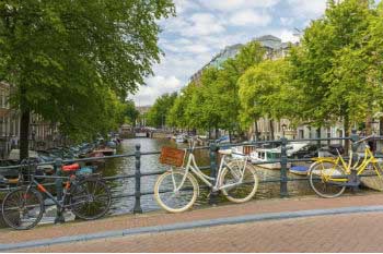 Amsterdam, otra de las ciudades con más uso de la bicicleta