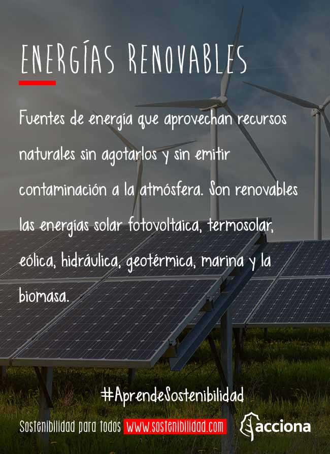 #AprendeSostenibilidad: Energías renovables
