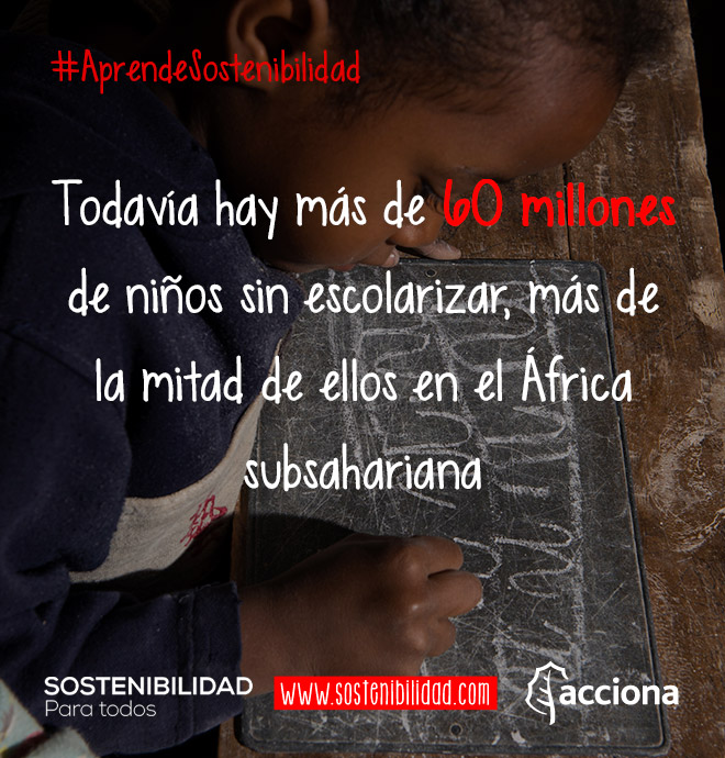 #AprendeSostenibilidad: Niños sin escolarizar